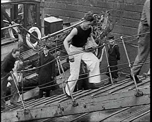 Gangplank: Crew of the Destroyed Bismarck Walking up a