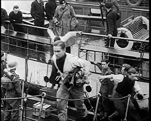 Gangplank: Crew of the Destroyed Bismarck Walking up a