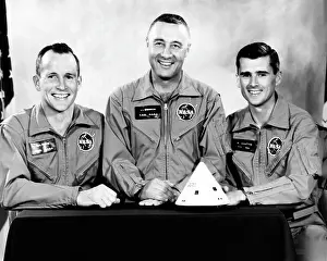 Grissom: The crew of the first manned Apollo space ?