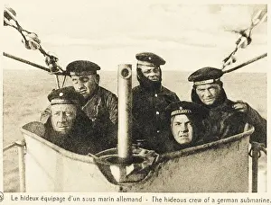 Submariners: The crew of a German submarine - First World War