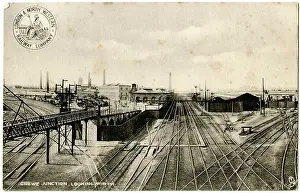 Smoky: Crewe Junction, looking north, Cheshire