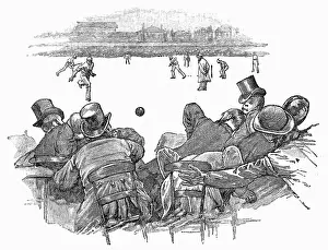 Batsmen: Cricket Ball Among Spectators