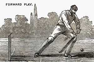 Batsmen: Cricket Forward Play Shot