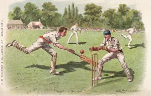 Derville: Cricket, Not Out, G D Rowlandson