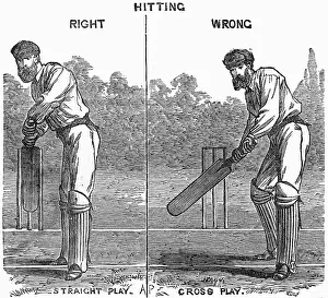 Correct: Cricket the right and wrong way of batting