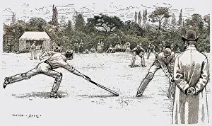 Batsmen: Cricket A Run Out