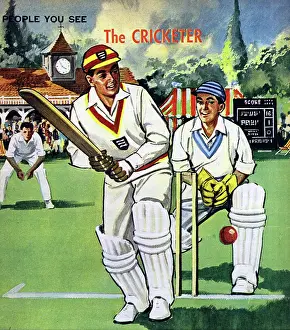 Look & Learn Nursery Material: The Cricketer