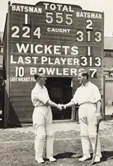 Scoreboard: CRICKETING RECORD 1932
