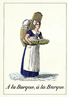 Trader: Cries of Paris - street trader with baskets