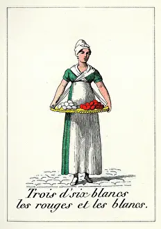 Trader: Cries of Paris - street trader with a tray of eggs