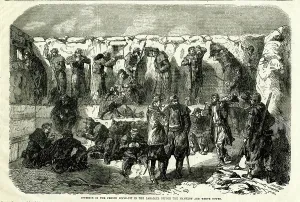 Parallel: Crimean War, inside a French rifle pit