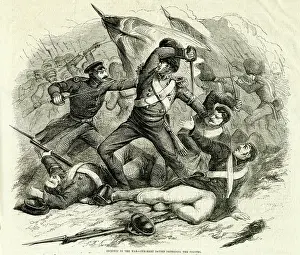 Cassell: Crimean War, Sergeant Davies defending the colours