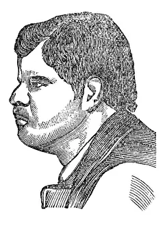 Phrenology: Criminal, phrenological portrait, 1902