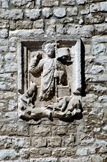 Blessed: Croatia. Pula Cathedral. Relief
