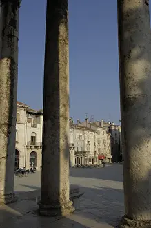 Pula: CROATIA. Pula. Forum Square seen from the Temple