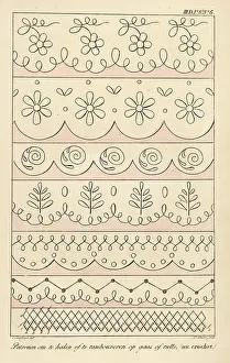 Interior Decoration: Crochet patterns for gauze or tulle