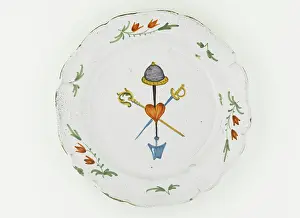 Earthenware: Crockery. Plate. Paris, Musee Carnavalet