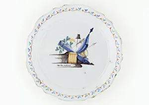 Earthenware: Crockery. Plate. Paris, Musee Carnavalet
