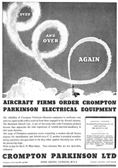 Crompton: Crompton Parkinson Electrical Equipment For Aircraft