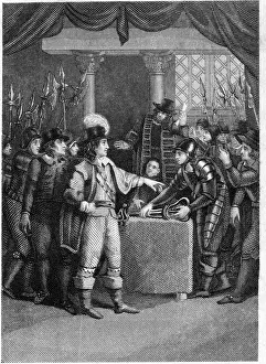 1650s: Cromwell dissolving the Long Parliament