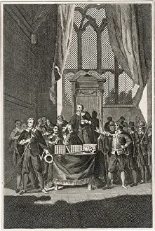 Dissolves: CROMWELL/PARLIAMENT/1653