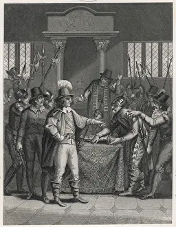 Dissolves: CROMWELL/PARLIAMENT/1653