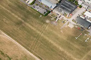 Cropmark: Cropmark of a Bronze Age or Iron Age triple ditch