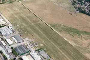 Cropmark: Cropmark of a Bronze Age or Iron Age triple ditch