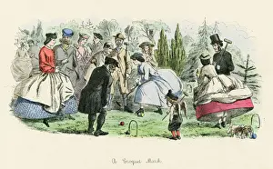 Croquet: Croquet Match 1862