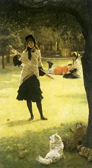 Mallet: Croquet, by Tissot