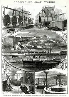 Mersey: Crosfield's soap works, Warrington 1886