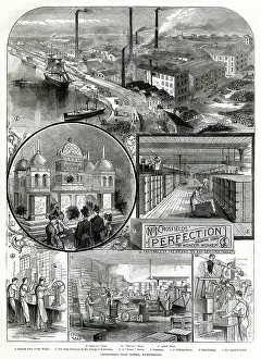 Mersey: Crosfield's soap works, Warrington 1886