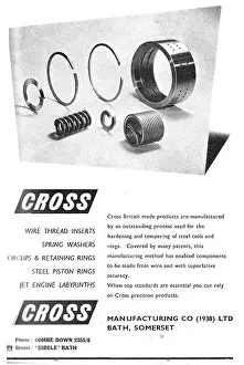 Washers: Cross Manufacturing. Wire Thread Inserts