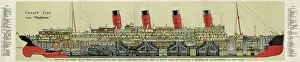 Steamliners: Cross-section of Aquitania steamship
