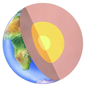 Cross Section: A cross section of the Earth