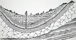 Strata: Cross-section of geological strata