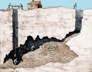 Buckland: Cross-Section of Lead Mine with Fossil Remains