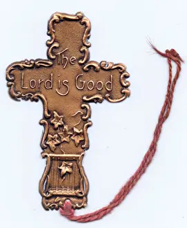 Bookmark: Cross-shaped metal bookmark