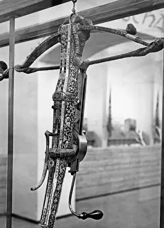 Crossbow: Crossbow at a hunting exhibition, 1937