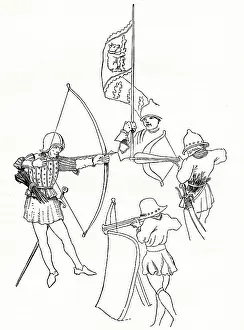 Archer: Crossbow-man, pavisier, archer, Earl of Warwick's standard