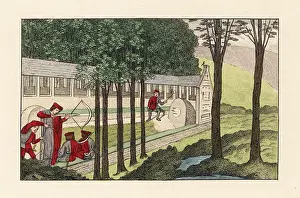 Butts: Crossbow shooting at the butts, 16th century