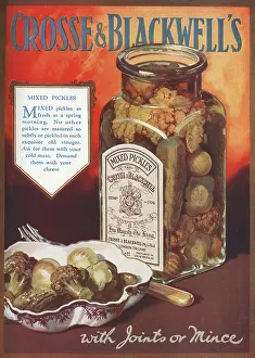 Preserves: Crosse and Blackwell's Mixed Pickles advertisement