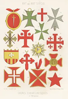 Charles Louandre: Crosses and badges of Orders of Chivalry