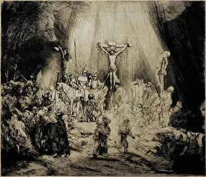 Rembrandt: The Three Crosses, by Rembrandt