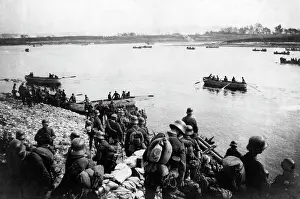 Crossing over the Daugava River, 1917