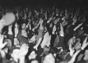 Reintroduction: Crowd acclaiming Hitler in Berlin, 1935
