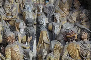 Fermin: Crowd, choir screen, Amiens Cathedral, Picardy, France