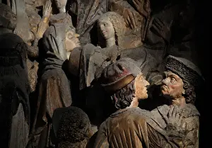 Fermin: Crowd, choir screen, Amiens Cathedral, Picardy, France
