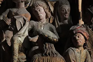 Fermin: Crowd, choir screen, Amiens Cathedral, Picardy, France