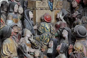 Firmin: Crowd, choir screen, Amiens Cathedral, Picardy, France